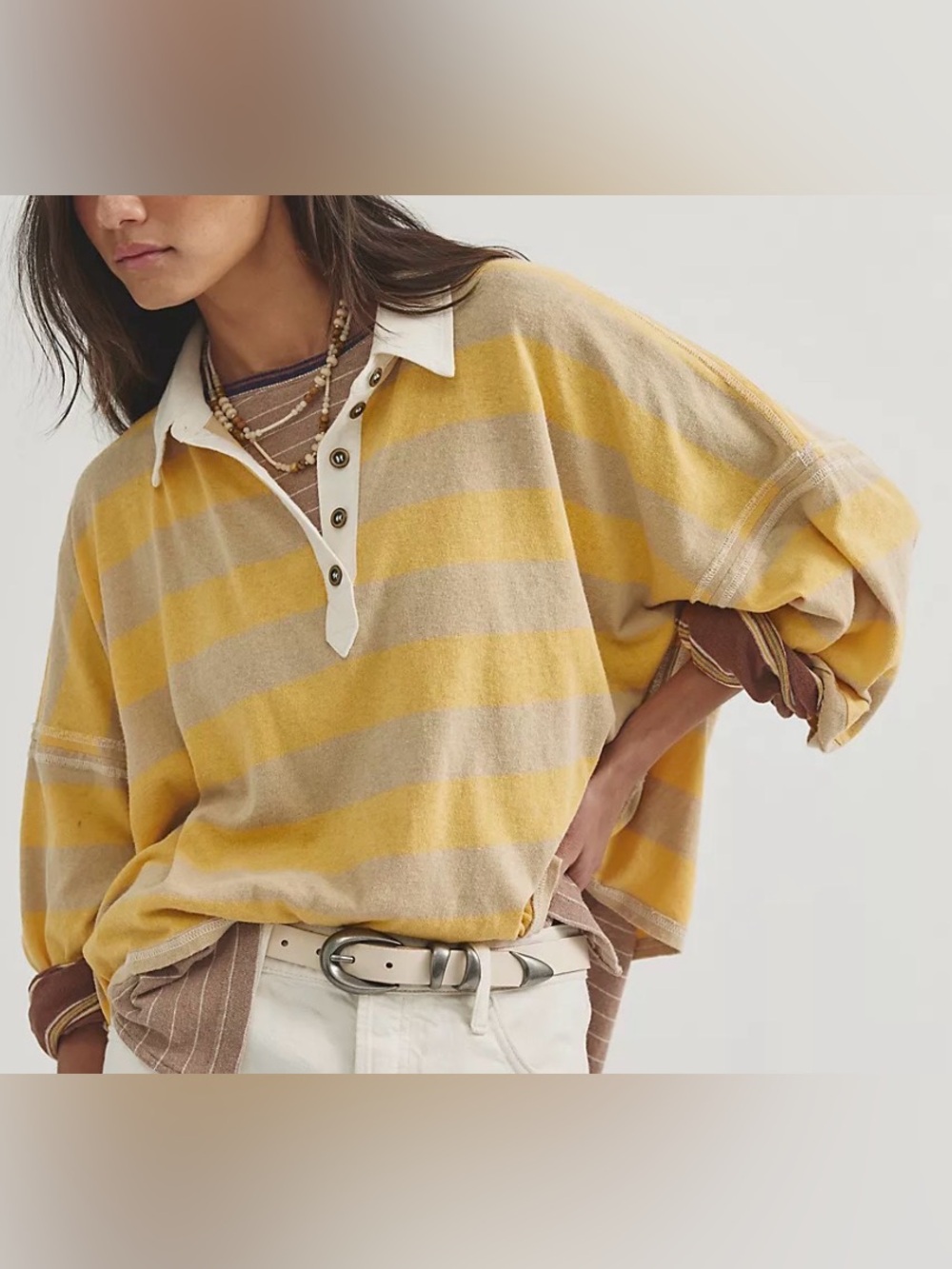Free People We the Free Auggie Striped Tee